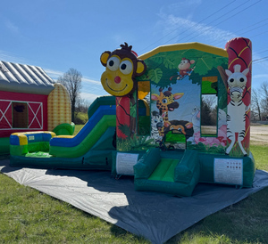 <span class=keywords><strong>Castillo</strong></span> Inflable Comercial para Niños con Tobogán, <span class=keywords><strong>Castillo</strong></span> Inflable con Diseño <span class=keywords><strong>de</strong></span> Safari <span class=keywords><strong>King</strong></span> - Product Image 5