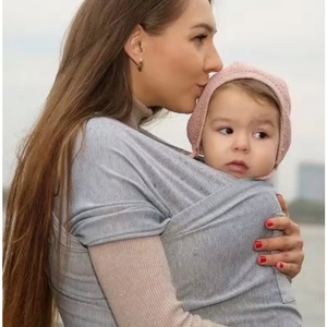 Échantillon gratuit : Nouveau porte-bébé décontracté réglable pour nouveau-né, facile à porter, avec poche. - Product Image 6