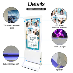 43 <span class=keywords><strong>49</strong></span> 55 pouces Écran tactile publicitaire double face Kiosque interactif au sol Affichage totem de signalisation numérique verticale - Product Image 4