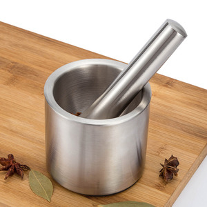 Household kitchen tool mini pestle mortar for garlic - Product Image 2