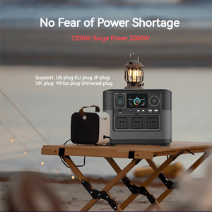 Stasiun Tenaga Surya Portabel Lifepo4 1200W Isi Ulang 2000W 110V <span class=keywords><strong>Generator</strong></span> Surya untuk Perangkat Elektronik MPPT Mobil - Product Image 3