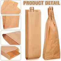 Sac à pain en papier biodégradable avec fenêtre, sacs à pain résistants à la graisse, certifiés FSC, emballage de boulangerie compostable pour pain au levain et pain grillé