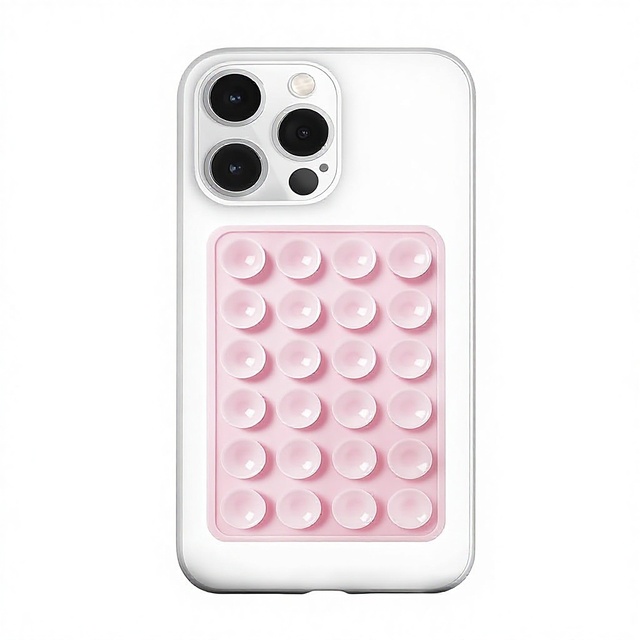 Silicone Suction Adhesive Mount Phone Case for for with Strong Grip Hands-Free Bed Use 2.17x3.15 Inches