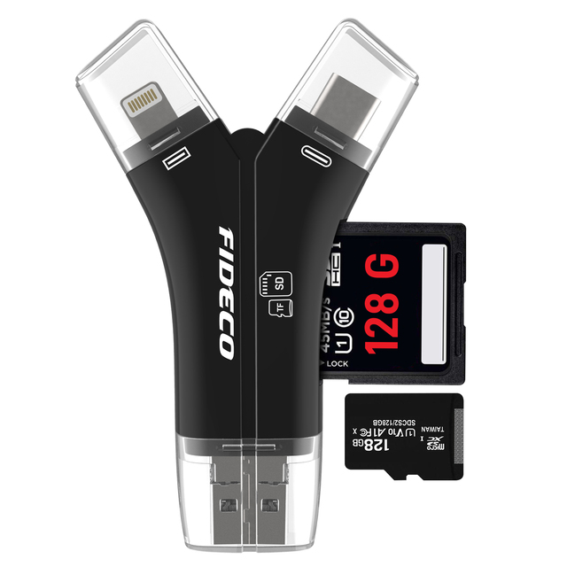New Design Type c Micro OTG Usb Sd Tf Memory Card Reader for Iphone 11 12 13 14 15