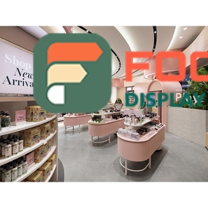 Commercial Brand Store Recycled Material Storage Display Cabinet Full Service Cosmetics Store Design - Product Image 4