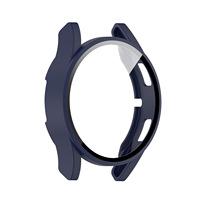 Casing PC Keras + Kaca untuk Samsung Galaxy, Penutup Pelindung Kaca Tempered 4 44Mm 40Mm 40Mm