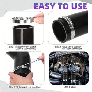 Selang Radiator Pendingin Fleksibel OEM Kustom 30/45/90/135/180 Derajat untuk Perakitan Mesin Kendaraan Rekayasa, Selang Turbo Silikon - Product Image 5