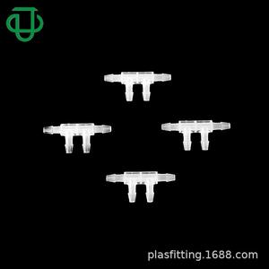 Conector de Pagoda Tipo TT de Cuatro Vías de Alta Calidad, Conector de Silicona Suave para Tuberías de Agua y Gas, Conector de Espiga de Plástico PP, Plástico Médico para Agua - Product Image 2