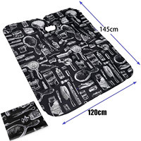 Cape de coiffure professionnelle en nylon 120x145cm - Taille ajustable, antistatique, pour adultes et enfants