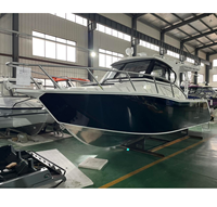 Prix d'usine - Bateau de pêche en aluminium Profisher de 7,5 m, cabine marine de qualité 5083 H116 avec moteur pour usage familial