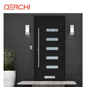 Puerta de Entrada Principal de Seguridad para el Hogar, Estilo Americano Personalizado, Puerta Pivotante de Aluminio Forjado - Product Image 4