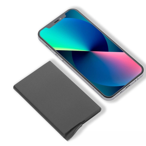 Porte-cartes automatique en cuir véritable pour homme, avec blocage RFID, étui pour cartes de crédit en aluminium - Product Image 5