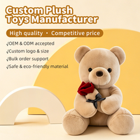 Boneka Beruang Teddy Super Lembut dengan Power Bank dan Bordir, Fungsi Pereda Stres untuk Hadiah Ulang Tahun