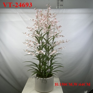 กระถางต้นไม้โพลีเอสเตอร์เทียมกล้วยไม้ซิมบิเดียมสำหรับวันฮาโลวีนเทศกาลอีสเตอร์ปีใหม่2025 - Product Image 6