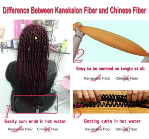 Fibra <span class=keywords><strong>japonesa</strong></span> preestirada Easy Braid 28 ''Yaki Extensión de cabello liso Crochet Twist Jumbo Easy Braid Compra a granel al por mayor - Product Image 4