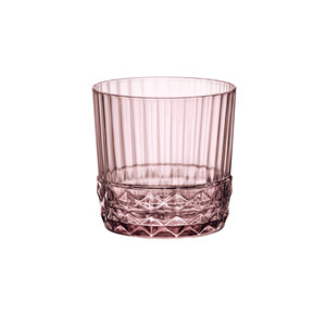 Rocks Glass 30 cl Liliac Pink America' H 8.4 cm Ø 8.4 cm Bormioli Rocco - Product Image 1