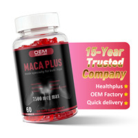 Complément alimentaire Maca OEM pour l'énergie, l'endurance et la santé reproductive des hommes, sous forme de gummies pour adultes, dosage adapté aux femmes enceintes