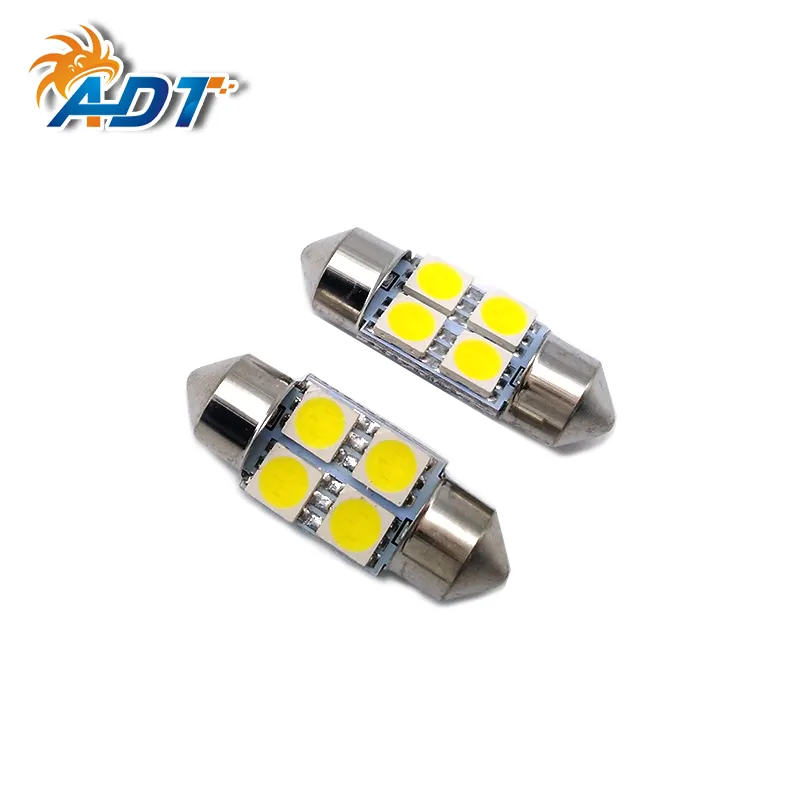 ADT 5050smd หลอดไฟสัญญาณ31มม. 36มม. 39มม. 41มม. Festoon Light LED ไฟโดมอ่านหนังสือภายในอัตโนมัติ