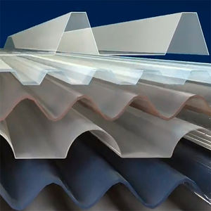Feuille de polycarbonate ondulée en plastique anti-âge avec revêtement UV de haute qualité, prix d'usine, pour toiture de serre, puits de lumière, auvent - Product Image 4