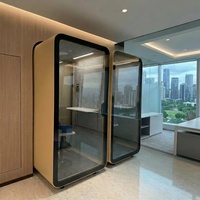 UNIBOOTH Cabine Acoustique Insonorisée Ignifuge ASTM-E84 33dB ISO 23351 Installation Rapide en 30-45 Min pour Salle de Réunion Usine OEM ODM