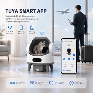 OEM/ODM Caja de Arena Automática Inteligente para Gatos con Apertura Superior Segura, Control por WiFi y APP, Autolimpiable, Inodoro Grande para Mascotas con Pantalla LED para Gatos Grandes - Product Image 2