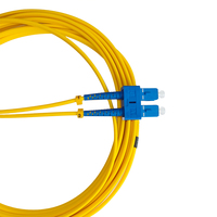 Cable de Fibra Óptica Monomodo de 3.0mm 9/125, Conector SC, Cable Dúplex BI G657A1 con Cable de Conexión de Fibra Óptica SC/UPC a SC/UPC