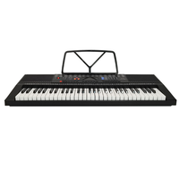 Soporte de teclado de piano portátil electrónico de 61 teclas al por mayor, sintetizador Digital para niños, enseñanza para principiantes, hecho de plástico duradero