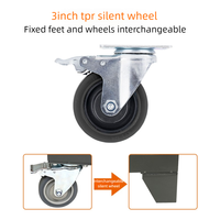Coffre à outils en métal à 2 tiroirs et chariot de rangement en fer Fengfan, compatible OEM, 48 cm x 48 cm x 70 cm x 90 cm