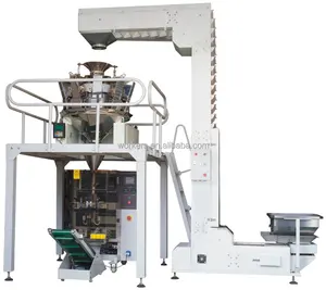 Full automatic multihead weigher nitrogen corn chips packaging machine vffs bagging snack potato chips packing machine