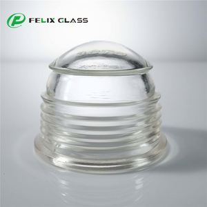 Abat-jour en verre transparent pressé et trempé sur mesure pour éclairage de piste avec logo personnalisé - Product Image 3