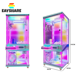 เครื่องเล่นเกมหยอดเหรียญ EAYSHARE แบบเครนพร้อมไฟกระพริบ สำหรับสวนสนุก รองรับผู้เล่นหลายคน ภาษาอังกฤษ - Product Image 2