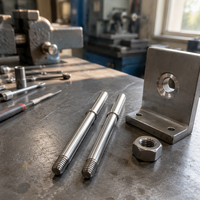 Boulon à tête cylindrique en acier inoxydable 304, fileté M10, à extrémité étagée, pour positionnement de machines industrielles, ODM OEM