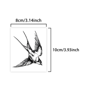 <span class=keywords><strong>Tatuaje</strong></span> Temporal de Golondrina Voladora, <span class=keywords><strong>Tatuaje</strong></span> Semipermanente, Resistente al Agua y al Sudor, Dura 2 Semanas, <span class=keywords><strong>Tatuaje</strong></span> para Brazo y Cintura - Product Image 2