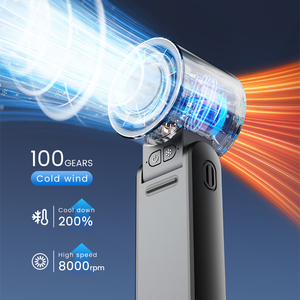 Tốc độ cao cầm tay người hâm mộ USB có thể sạc lại <span class=keywords><strong>fan</strong></span> hâm mộ 3000mAh Băng quạt nhỏ làm lạnh Bladeless cầm tay Turbo quạt máy bay phản lực - Product Image 1