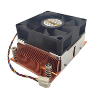 COOLSERVER LGA2011 CS-2011-2U3C-N Refroidisseur de processeur pour serveur Boîtier d'ordinateur silencieux Ventilateur en cuivre et aluminium à double roulement à billes Radiateur 125W