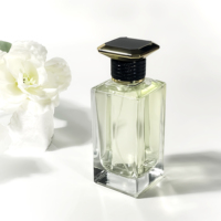 Flacons de parfum en verre au design unique, emballage avec pompe pulvérisatrice, atomiseur, boîte cosmétique, flacon de parfum de luxe 100 ml avec boîte