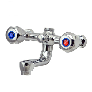 MCBKRPDIO doppio manico a parete in ottone bagno <span class=keywords><strong>doccia</strong></span> rubinetto cromato lucido acqua calda fredda miscelatore per vasca da bagno <span class=keywords><strong>doccia</strong></span> per alberghi - Product Image 6