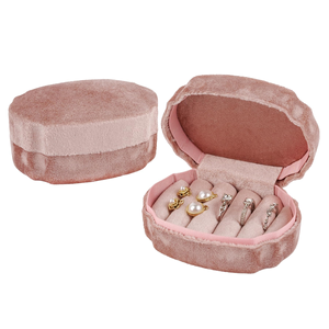 Xinsheng Premium Velvet Large-capacity Multi-slot <b>Ring</b> <b>Storage</b> Box, Can Hold a Large Number of Earrings and <b>Rings</b> - Product Image 1
