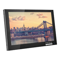 Monitor Layar Sentuh Industri OEM Murah ZWBA 10 Inci IPS Kecerahan Tinggi 16:10 Antarmuka VGA Portabel CCTV Bersertifikasi CE Hitam