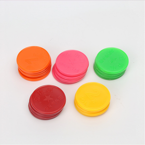 Jetons de jeu amusants, jetons PS OEM, conception personnalisée, plastique en gros, grande taille, taille moyenne, petite taille, plastique coloré, plastique gratuit en vrac pour enfants - Product Image 1