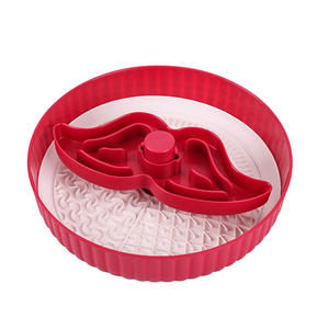 2025 FE vente en gros rotatif amusant Pet Puzzle bol nourriture lente Pad lécher tapis interchangeable en plastique bols pour animaux de compagnie mangeoires pour usage extérieur chats - Product Image 2