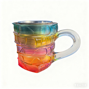 Tasse à café en verre transparente créative pour les amateurs de lecture, cadeau idéal - Product Image 5