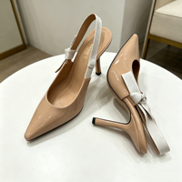 Sandales tendance de luxe de marque pour femme, classiques avec nœud en sangle, chaussures décontractées d'été pour l'extérieur