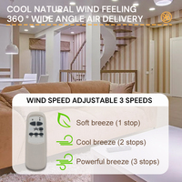 Lampes décoratives modernes pour la maison, ventilateur de plafond Bldc, moteur Led Dc, ventilateur de plafond avec lumière Led