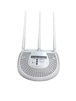 Tp-link 886n-enrutador inteligente usado en casa, en inglés, tres antenas