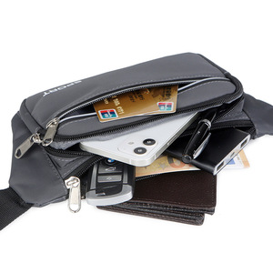 Waist Bag Nylon Outdoor Sports Hiking Cycling Running Fanny Pack Large Capacity Solid Color Men's <b>Chest</b> Bag - Product Image 3