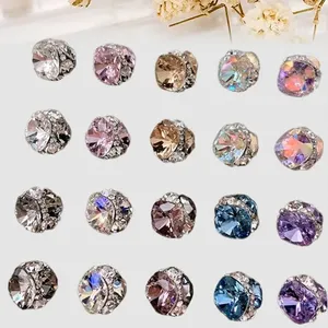 5 pièces de haute qualité, carrés épais, faits à la main, finition diamant, super brillants, grands cristaux, accessoires pour nail art - Product Image 3
