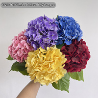 HGA Hydrangea Artificielle Effet Naturel en Gros, Grande Tête de Fleur pour Décoration Intérieure et Arche de Mariage, Guirlande Florale en Vrac