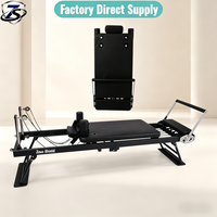 Tour de Pilates Reformer Portable Professionnel Noir en Acier Allié d'Érable, Lit de Pilates de Qualité Commerciale, Vente en Gros pour le Marché Américain