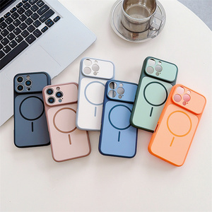 Funda Magnética Mate Colorida Original para Teléfono Móvil iPhone 17 16 15 14 Pro Max, Textura TechWoven Esmerilada, TPU y PC - Product Image 2